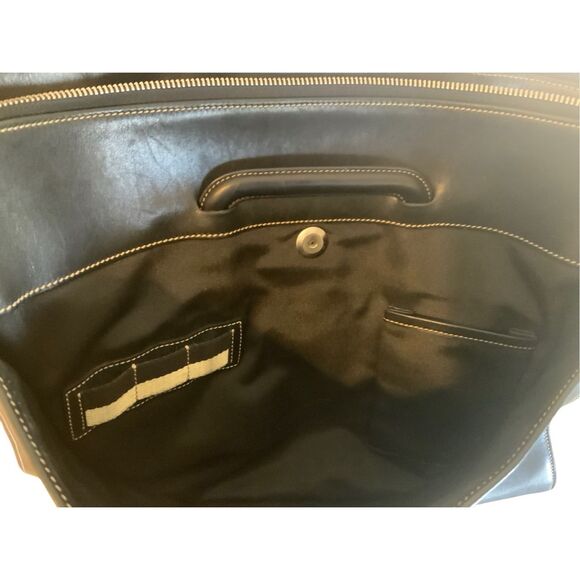 Coach Leather Briefcase Black Slim - Picture 6 of 16